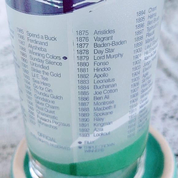 COLLECTIBLE MAY 4, 2002 KENTUCKY DERBY GLASS 128TH DERBY CHURCHILL DOWNS 5.25" - Picture 9 of 10